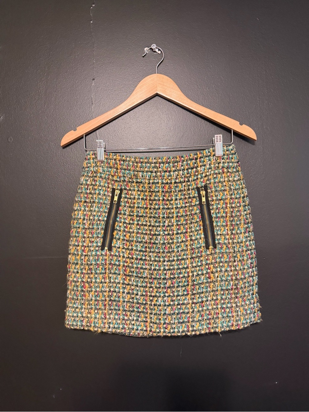 J. Crew Dolce Wool Tweed Mini Skirt